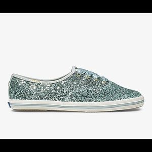Kate Spade x Keds Champion Glitter Sneaker-Silver
